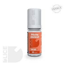 Pêche Abricot - D'Lice - E-liquide fruité doux et ensoleillé