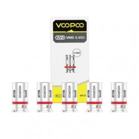Résistances Voopoo PnP VM3 V2 0.45Ω – Mesh – Pack de 5