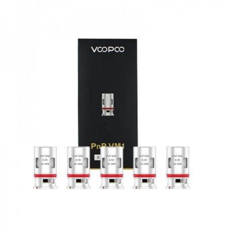 Résistances Voopoo PnP VM1 0.3Ω - Mesh - Pack de 5