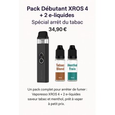 Pack Débutant XROS 4 + 2 e-liquides - Spécial arrêt du tabac