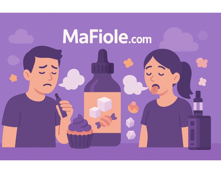 Mon e-liquide est trop sucré, que faire ?