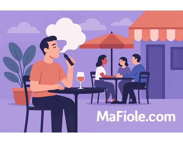 Peut-on vapoter dans un restaurant avec terrasse ?