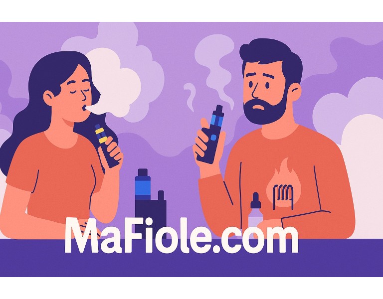 Comment réagir si ma vape sent le brûlé sans dry hit ?