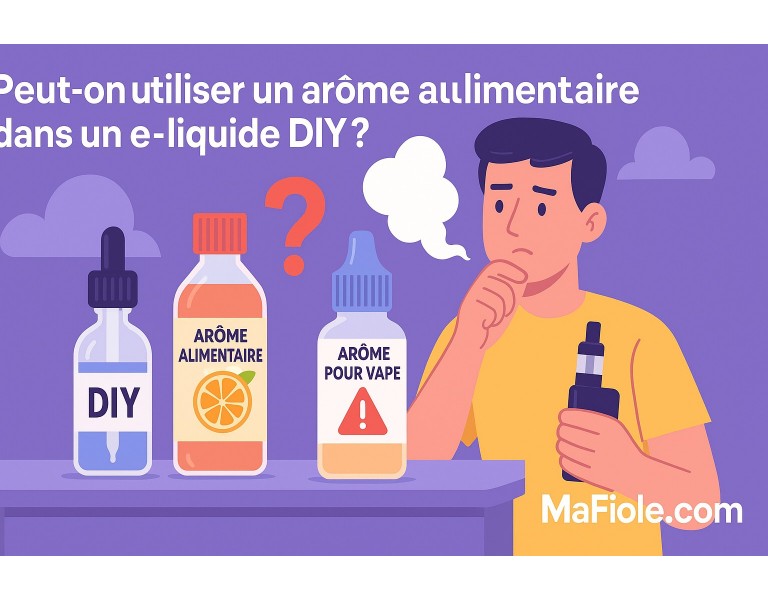 Peut-on utiliser des arômes alimentaires dans un DIY ?