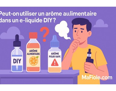 Peut-on utiliser des arômes alimentaires dans un DIY ?