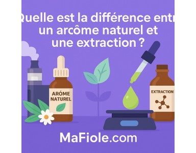 Quelle est la différence entre un arôme naturel et une extraction ?